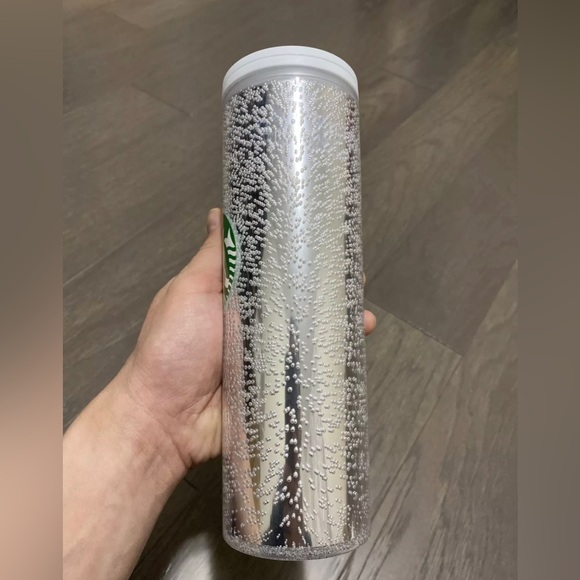 Starbucks Silver White Bubble Hot Cold Cup Tumbler Insulated 2020 Release NWT - Picture 10 of 15